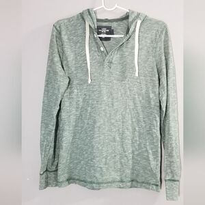 h&m (s) green hooded sweatshirt